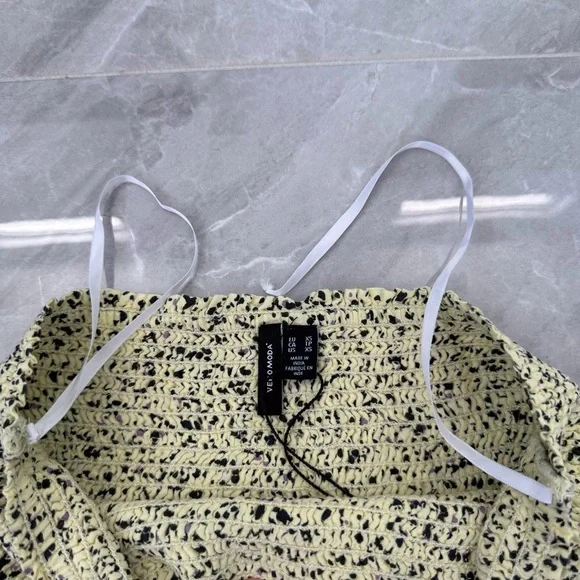 NWOT Women’s Vero Moda Sigrid Spotted Smocked Short Layered Skirt Size XS - Picture 4 of 13